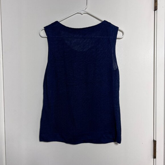Lafayette 148 100% Linen Knit Tank Top Women's Size Medium - Picture 4 of 4